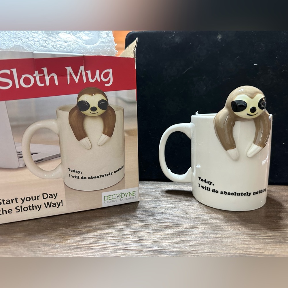 Sloth Mug with Cute Saying